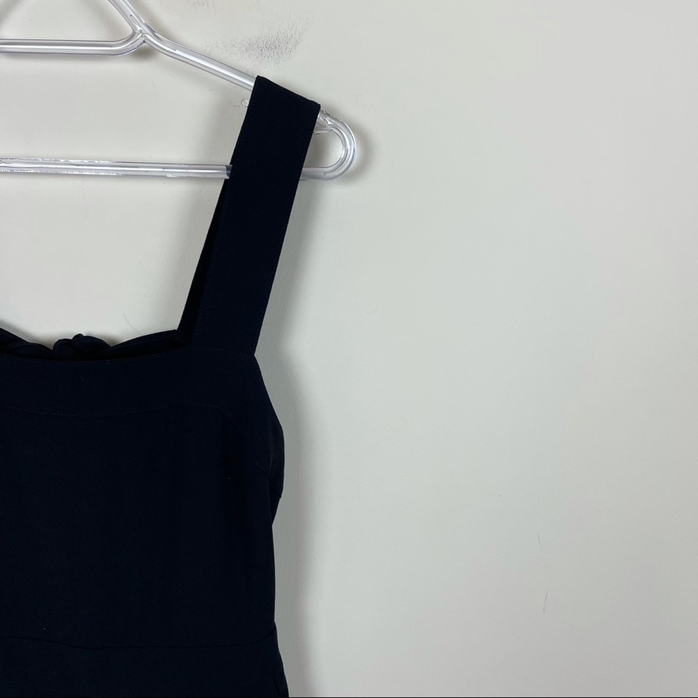 Madewell Apron Bow-Back Wide Leg Jumpsuit Black Size 0 - Picture 4 of 9
